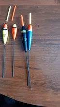 Pesca flota conjunto de 10 unids/lote Bobber pesca luz palo flota fluctúan tamaño de Mezcla Color flotar boya para accesorios de pesca