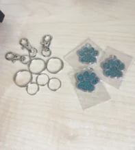 Placa de identificación personalizada con huella de perro, accesorio para Collar, placa de identificación