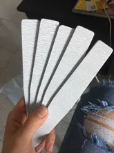 Lima de uñas profesional, lija de media luna, pulido de uñas, herramientas de cuidado de manicura, 100/180