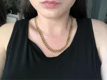 Cadena de eslabones cubanos estilo Hip Hop para hombre y mujer, gargantilla de acero inoxidable, Punk, 3mm/5mm/7mm