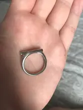 SHANICE-Anillos abiertos de 100% Plata de Ley 925 Lisa para mujer, entrelazados de lado incorrecto Retro geométrico para joyería de plata de ley