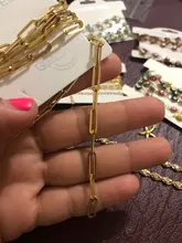 1 metro 4x14mm de acero inoxidable de oro Cable Rolo cadenas de alambre plano elegante cadena de ajuste para la fabricación de la joyería DIY