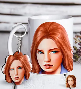 Personalized Women 'S Artistic Illustration Portrait Design White Mug and Keychain Gift Set-4
Personalized Women 'S Artistic Illustration Portrait Design White Mug and Keychain Gift Set-4
