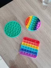 Pop It-rompecabezas de burbujas para adultos, juguetes antiestrés, blando y estrujable PopIt, caja antiestrés