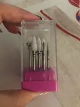 Juego de fresas combinado para manicura, Kit de brocas de taladro de cerámica para uñas herramientas de pulido de Gel de eliminación eléctrica