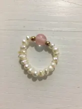 Momiji perla de agua dulce Irregular perlas anillos para las mujeres hecho a mano con piedra Natural de la joyería de Boho regalo elástico ajustable venta al por mayor
