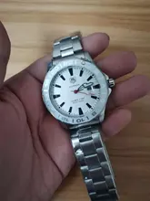 WAZ2114.BA0875-Reloj de pulsera para hombre, de cuarzo, de lujo, tonneau, Tourbillon automático, para negocios, Aquaracer