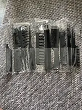 10 Uds./juego peine cepillo de pelo profesional para salón de peluquería peines antiestáticos para el cabello, peines de peluquería, herramientas de diseño para cuidado del cabello