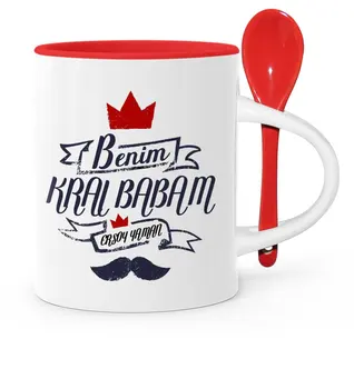 Father's Day Custom My Hero Dad Red Spoon Mug Cup-2
Father's Day Custom My Hero Dad Red Spoon Mug Cup-2