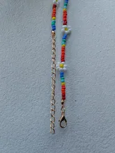 HangZhi-flores acrílicas de Margarita para mujer y niña, dulces y coloridas, coreanas, bohemio con cuentas collares de clavícula, joyería 2020