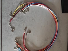 10 unids/lote 2 mm de cuero Real hecho a mano ajustable trenzado collares de cuerda y amuletos colgantes resultados langosta cierre cable cadena