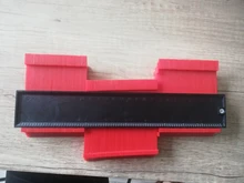 Calibrador de contornos irregulares de azulejos, regla de arco de plástico para medición de curvaturas y laminado de azulejos, plantilla manual de perfil de contorno de 12/14/25cm