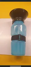 Botella de bebida de Mascota para perro y gato, tazón de alimentación portátil, dosificador de agua para perro, botella exprimible, suministros para mascotas para viaje al aire libre, 500ml