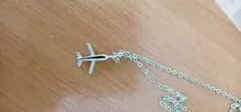 Collar con colgante de avión de plata de ley y Circonia cúbica para mujer, cadena de clavícula, joyería coreana