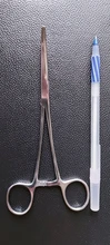 1pc Médico Quirúrgico Dental curva fórceps hemostáticos 14cm/16cm/18cm de acero inoxidable
