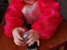 Delantal de manga larga con dibujos animados para bebé, Baberos para comer, ropa para pintar, accesorios infantiles