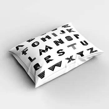 Else Alphabet Letters Black White Nordic Rectangle Modern Kids Pillowcases 3d Digital Print Pillow Covers Cases for Couch Bed 
Else Alphabet Letters Black White Nordic Rectangle Modern Kids Pillowcases 3d Digital Print Pillow Covers Cases for Couch Bed