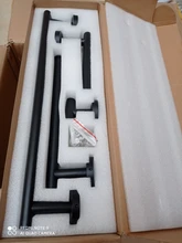 Robe Hook Holder Bar-Shelf Rail-Bar-Rack Towel Bathroom-Hardware-Set Black Ce Tissue