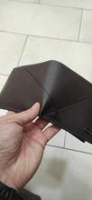 Cartera informal para hombre, billetera corta con ranura para varias tarjetas, a la moda, delgada, suave, de tres pliegues, monedero Horizontal, novedad de 2020