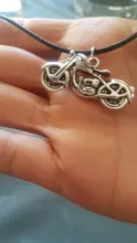 Colgante de plata tibetana para motocicleta, gargantilla de cuero negro, joyería hecha a mano