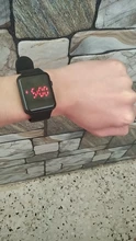 Relojes digitales deportivos para hombre y mujer, pulsera electrónica LED con correa de silicona, Masculino