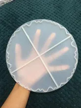 Mould-Tool Molds Irregular-Wave-Coaster-Mold Epoxy-Resin Silicone Pendant Casting Agate-Making