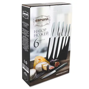 Набор ножей 6пр Европа магнитная подставка msр06-20226
Набор ножей 6пр Европа магнитная подставка msр06-20226
