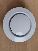 Cubierta de ventilación de aire ajustable, conducto redondo, agujero de pared, rejilla de ventilación de aire abs, rejilla de cocina, baño, salida de aire fresco