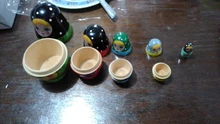 Juego de muñecas de anidación de Color, muñeca Matryoshka rusa pintada, Artesanías hechas a mano muñecas rusas de anidación, muñeca de juguete para niña, venta al por mayor