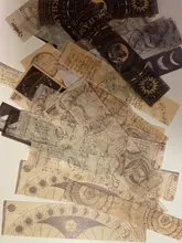 Pegatina de papel para decoración washi, libro antiguo Vintage, pegatinas, álbum de recortes diario, 40 Uds.
