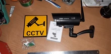 Cámara simulada vídeo cctv, cámara de vigilancia con antena wifi infrarroja LED parpadeante alimentada por batería, falsa de seguridad