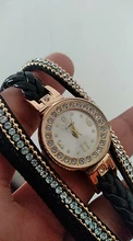 Reloj de pulsera de cuarzo para mujer, pulsera de cuarzo analógica redonda informal, de alta calidad