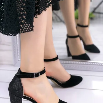 Kiara Black Suede Silvery Heel Shoes
Kiara Black Suede Silvery Heel Shoes