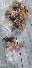20 piezas encantos corona 13x14mm plata tibetana/oro/bronce chapado colgantes joyería antigua fabricación artesanal DIY