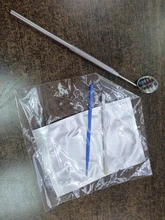 Espejo para Injerto de extensiones de pestañas, herramienta de maquillaje con mango de acero inoxidable para el cuidado bucal