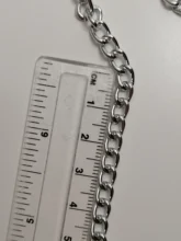 2 medidor de Metal cadena de oro negro plateado Cadena de aluminio para hacer joyería suministros DIY