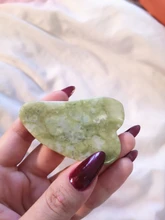 Rascador de Jade Rosa Natural, masajeador de Estiramiento facial Gouache para cara, tablero Gua Sha, piel facial, relajación, adelgazamiento de belleza para ojo, cuello, elevación fina