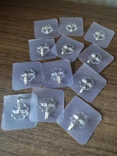 Ganchos de pared autoadhesivos para cocina y baño, estante de almacenamiento de utensilios de cocina, transparente, fuerte, 12 unids/lote