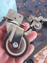 4 Uds muebles ruedas suave giratorio de goma rueda bastante de ruedas para Carro de bebé ruedas para cama hogar accesorio