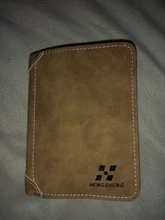 Hombres cartera billetera de cuero Slim Hipster de piel de vaca de tarjeta de crédito/portadores de identificación de monederos de negocios billetera plegable