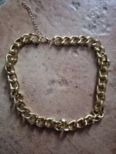 Collar grande de moda para mujer, Gargantilla gruesa de Color dorado y plateado, collares de cadena, joyería de fiesta, 2021