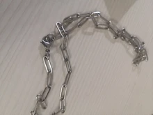 Collar de acero inoxidable Hip Hop para hombre y mujer, joyería de moda