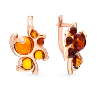 Silver earrings with amber sunlight sample 925
Silver earrings with amber sunlight sample 925