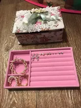 Mordoa-organizador de pendientes de ante y terciopelo rosa, soporte para presentación de joyería, estante, plato de muestra, caja de joyería de moda