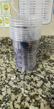 Taza de mezcla de pintura plástica de 10 Uds. Recipiente de mezclas de pintura de 600ml taza de calibración para mezclar con precisión pintura y líquido de alta calidad