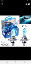 Bombillas halógenas para faro delantero de coche, lámparas para luces exteriores, Super brillantes, DC 12V H4 100W 6000K, 2 uds.