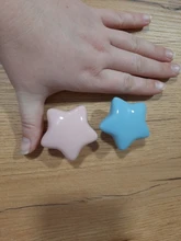 NAIERDI-perilla cerámica para gabinete de habitación de niños, tirador de armario con diseño de dibujos animados, luna y estrella, manijas para puerta de jardín