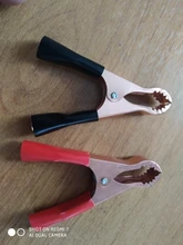 Connector-Plug Battery Alligator-Clips Test-Lead-Clips Crocodile Caravan Power Red Black