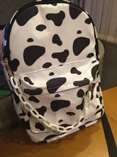 Mochila de Nylon informal Vintage para mujer, bolso escolar con patrón de vaca para la escuela, adolescentes, niñas, mochilas para niños, bolsa de viaje