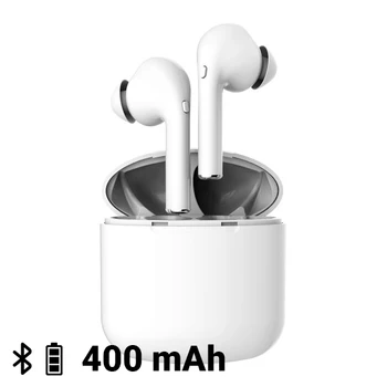 Bluetooth Headset with Microphone KSIX True Buds 60-400 mAh White 
Bluetooth Headset with Microphone KSIX True Buds 60-400 mAh White
